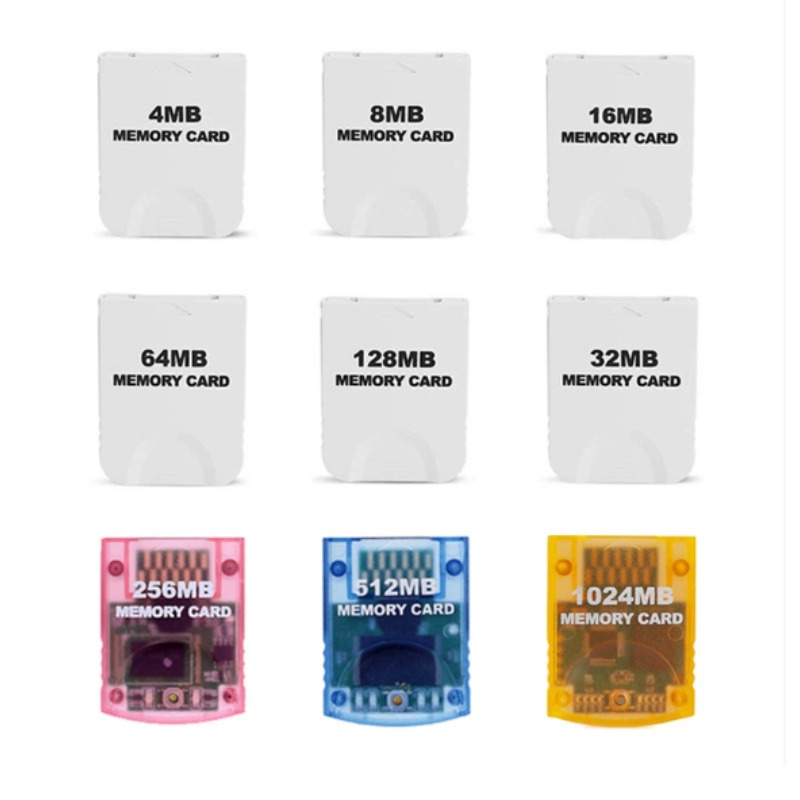 Memory Card Case - 4/16/32/128MB Game Data Storage Card for