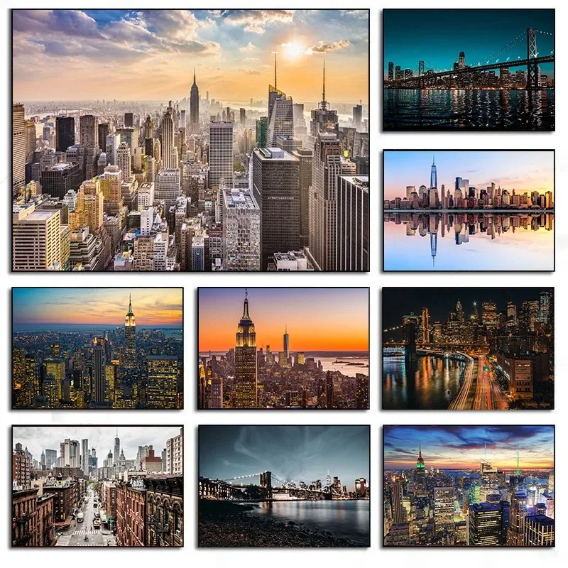 Photography New York - New York City Night Skyline Landscape