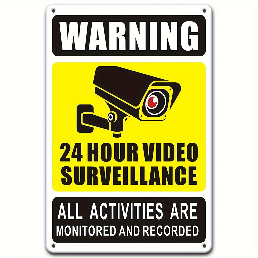 Photography Unit - 24/7 Video Surveillance Warning Sign -