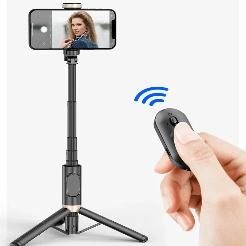 Photography With Iphone 15 - Foldable Bluetooth Selfie Stick Wireless Tripod