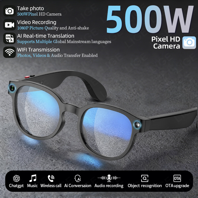 Photography Translate - LIGE AI Photography Video Smart Glasses