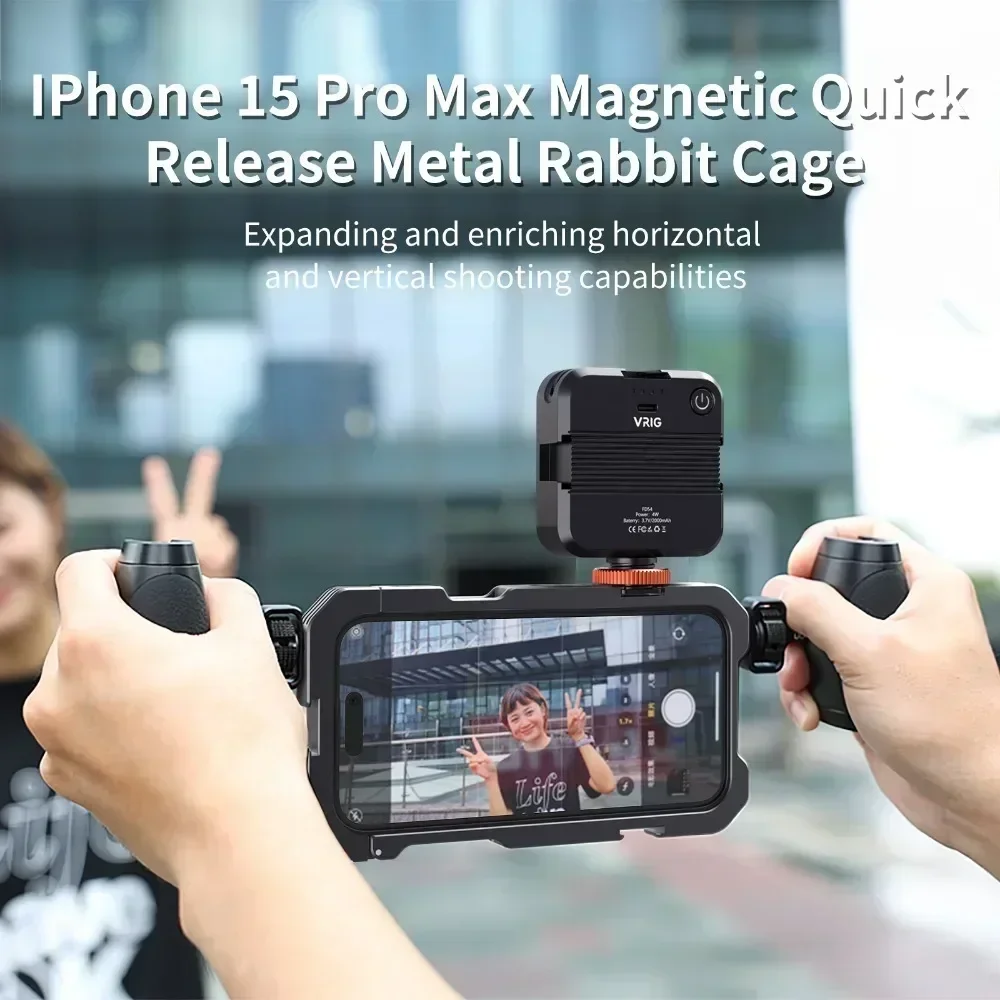 Photography With Iphone 15 - Magnetic Quick Release Phone Cage Video
