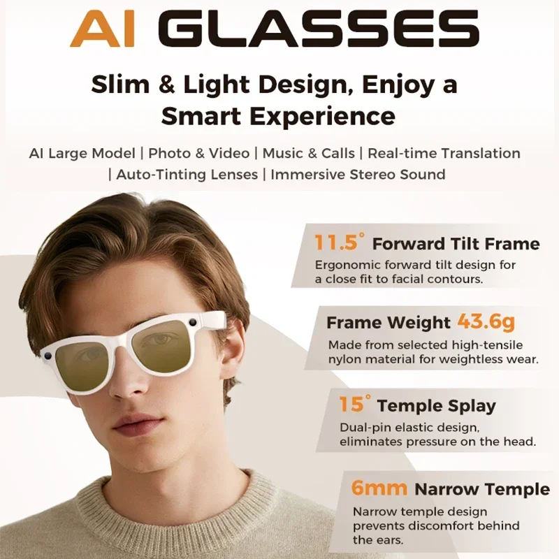 2026 New AI Smart Glasses with - Photography With Ai recension och pris