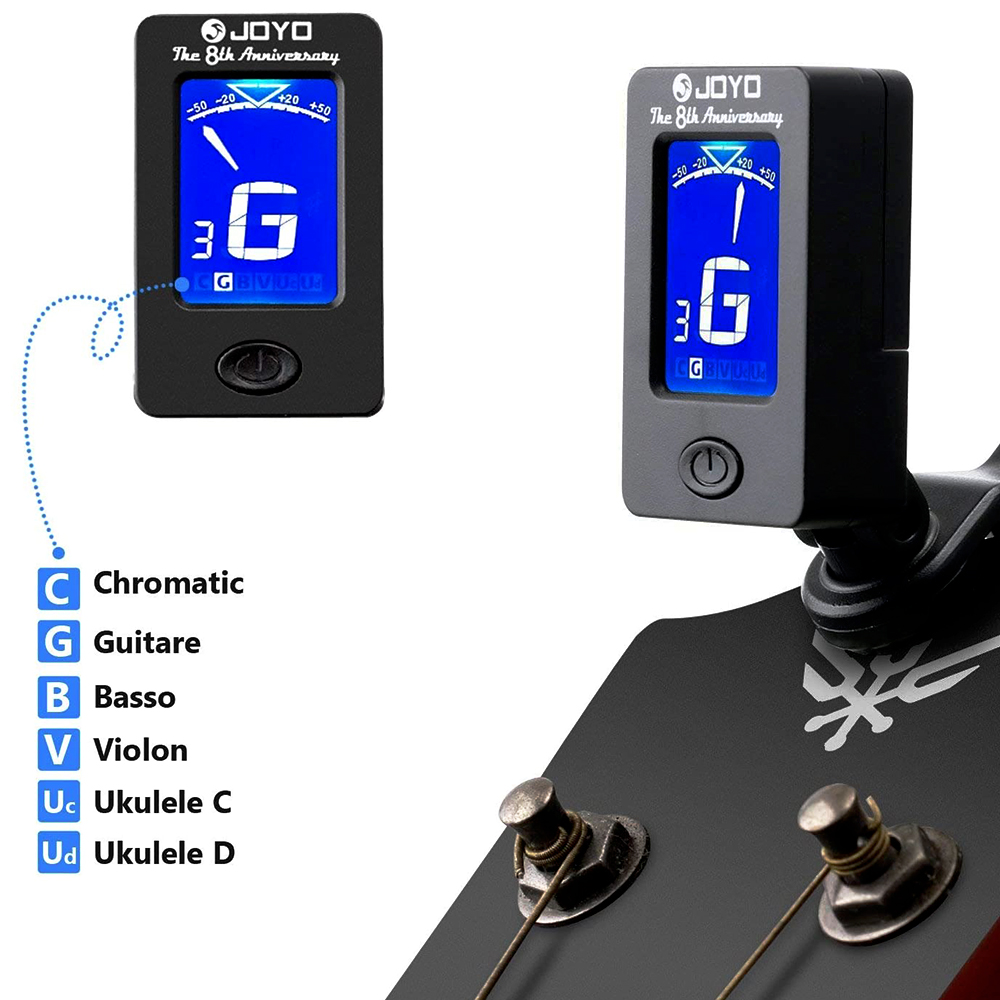 JOYO Guitar Tuner JT-01 360 De - Photography Digital recension och pris