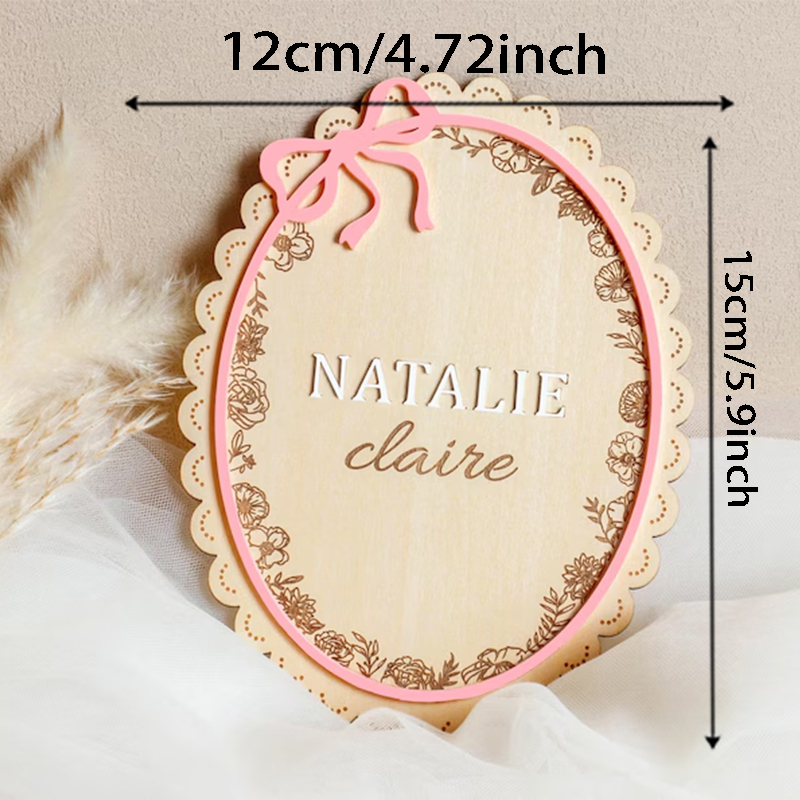 1pc Wooden Newborn Name Sign,  - Photography Prompt recension och pris