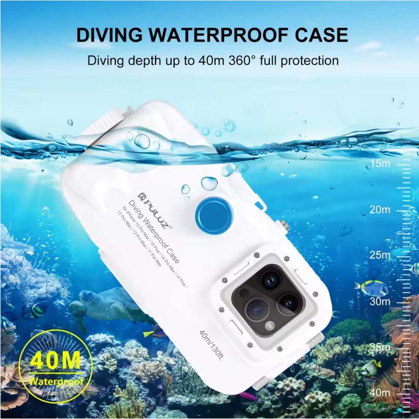 40M Waterproof Case for iPhone - Photography With Iphone 15 recension och pris