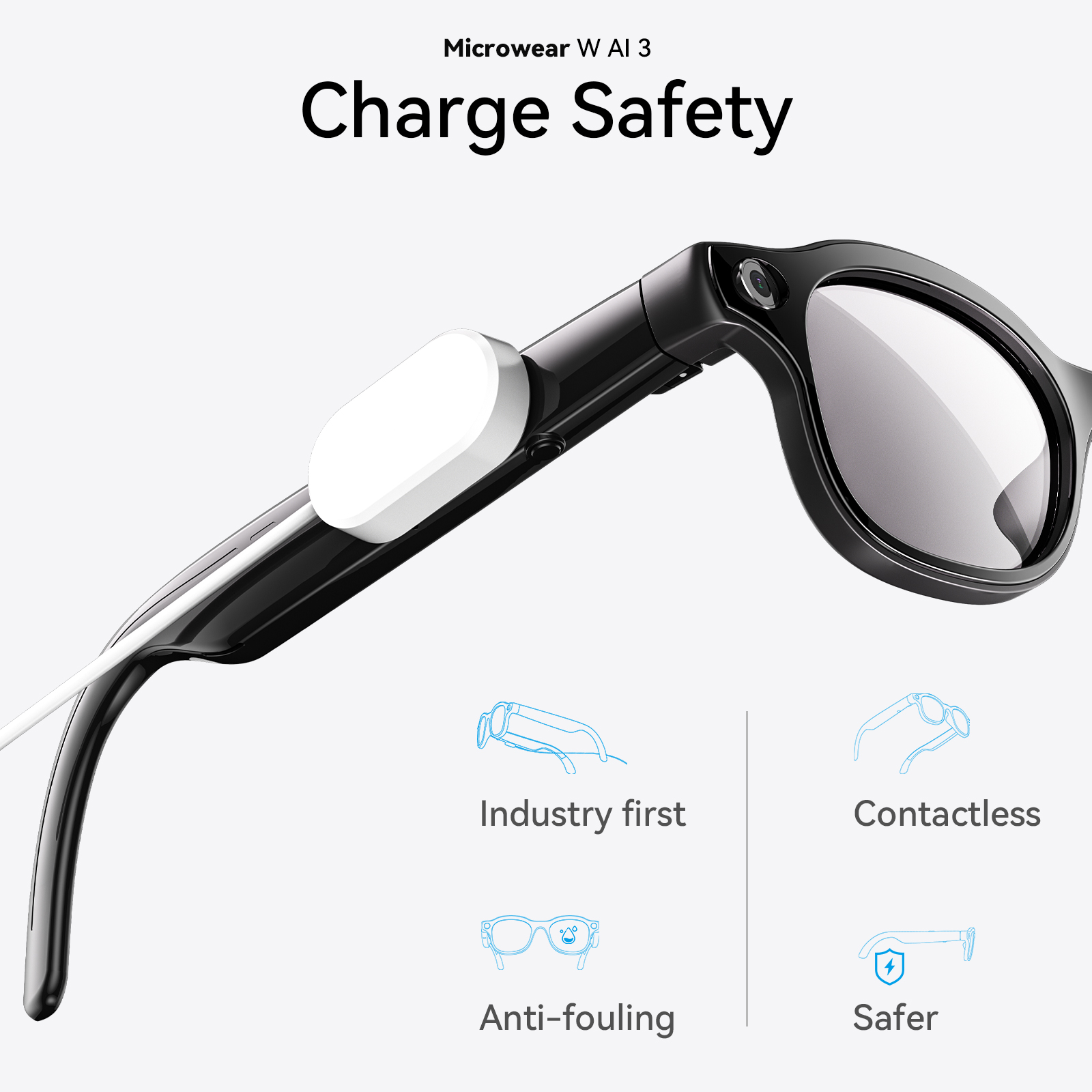 Wireless Charging AI Glasses 1 - Photography Translate recension och pris