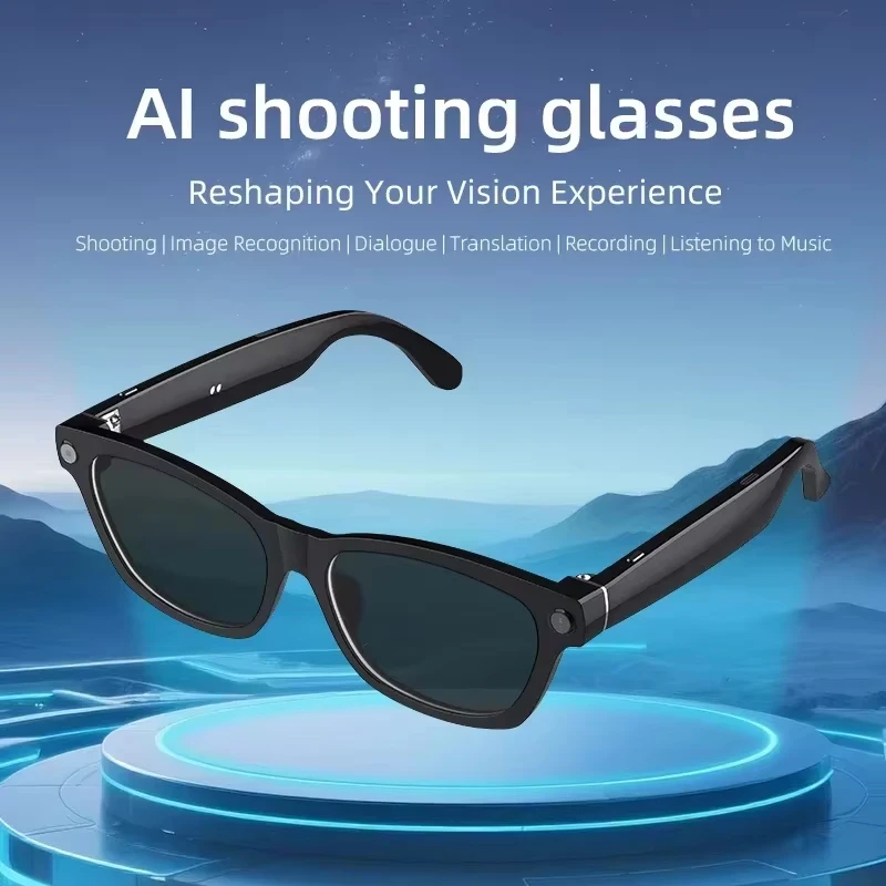 8MP HD Smart AI Glasses 4K Sho - Photography With Ai recension och pris