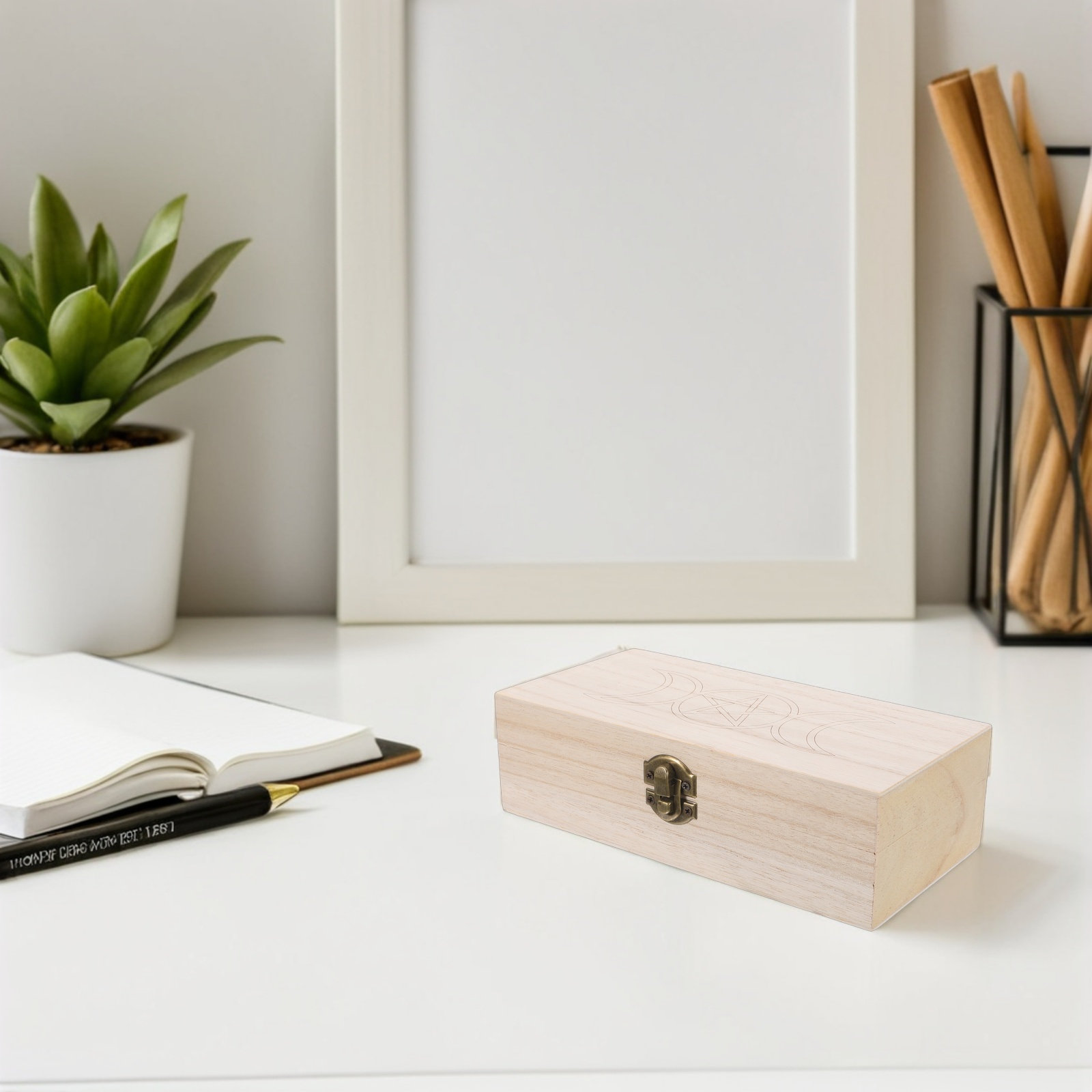 Wooden Tarot Card Holder Box D - Memory Card Case recension och pris