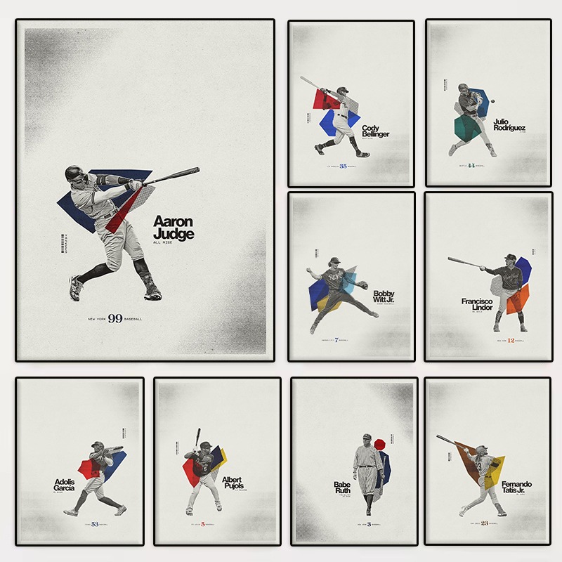 Vintage Minimalist MLB Basebal - Photography New York recension och pris