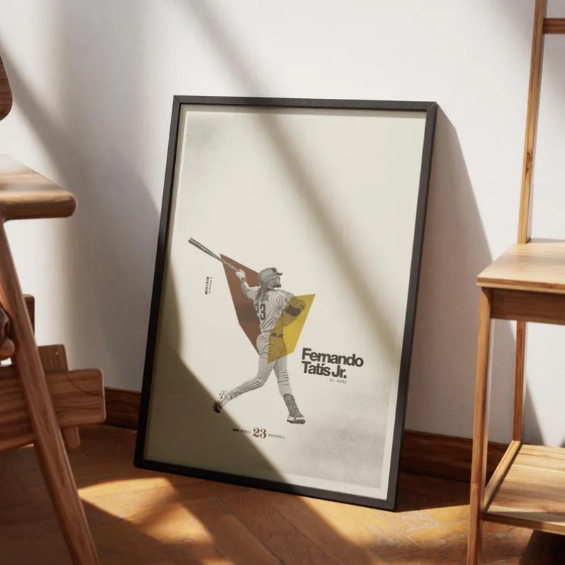 Vintage Minimalist MLB Basebal - Photography New York recension och pris