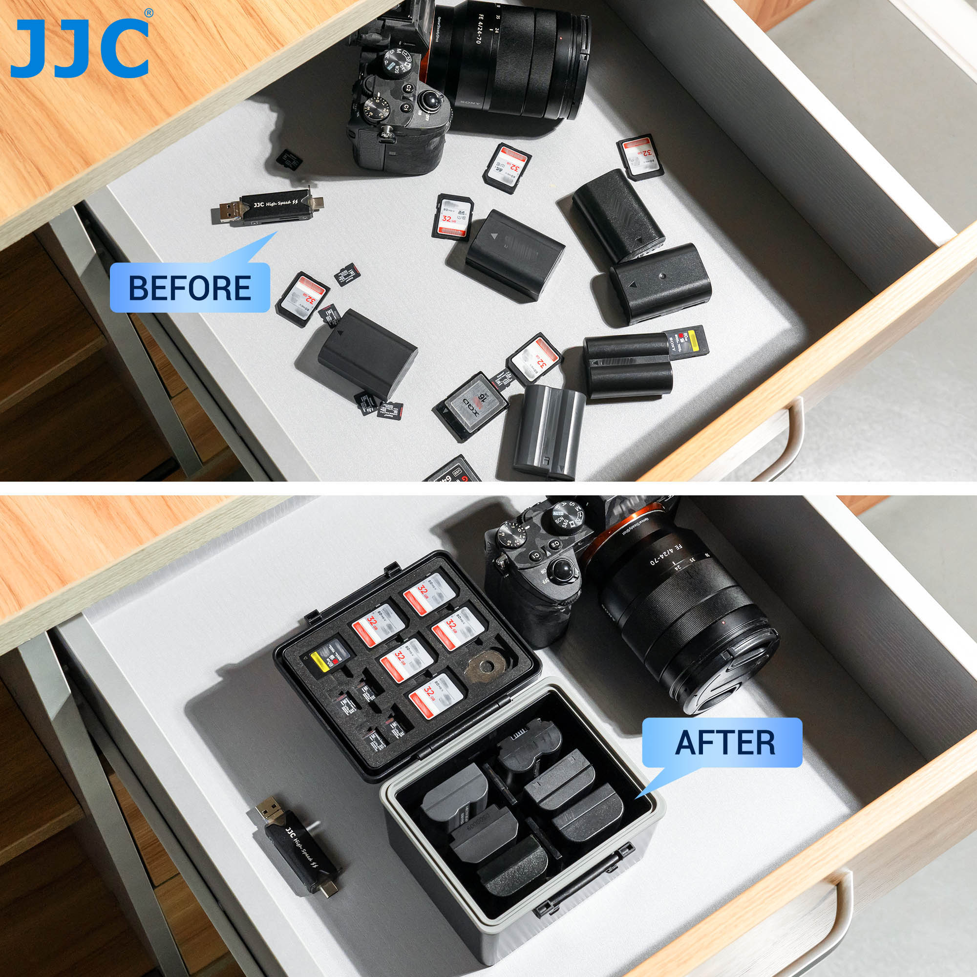 JJC Camera Battery Case Storag - Memory Card Case recension och pris