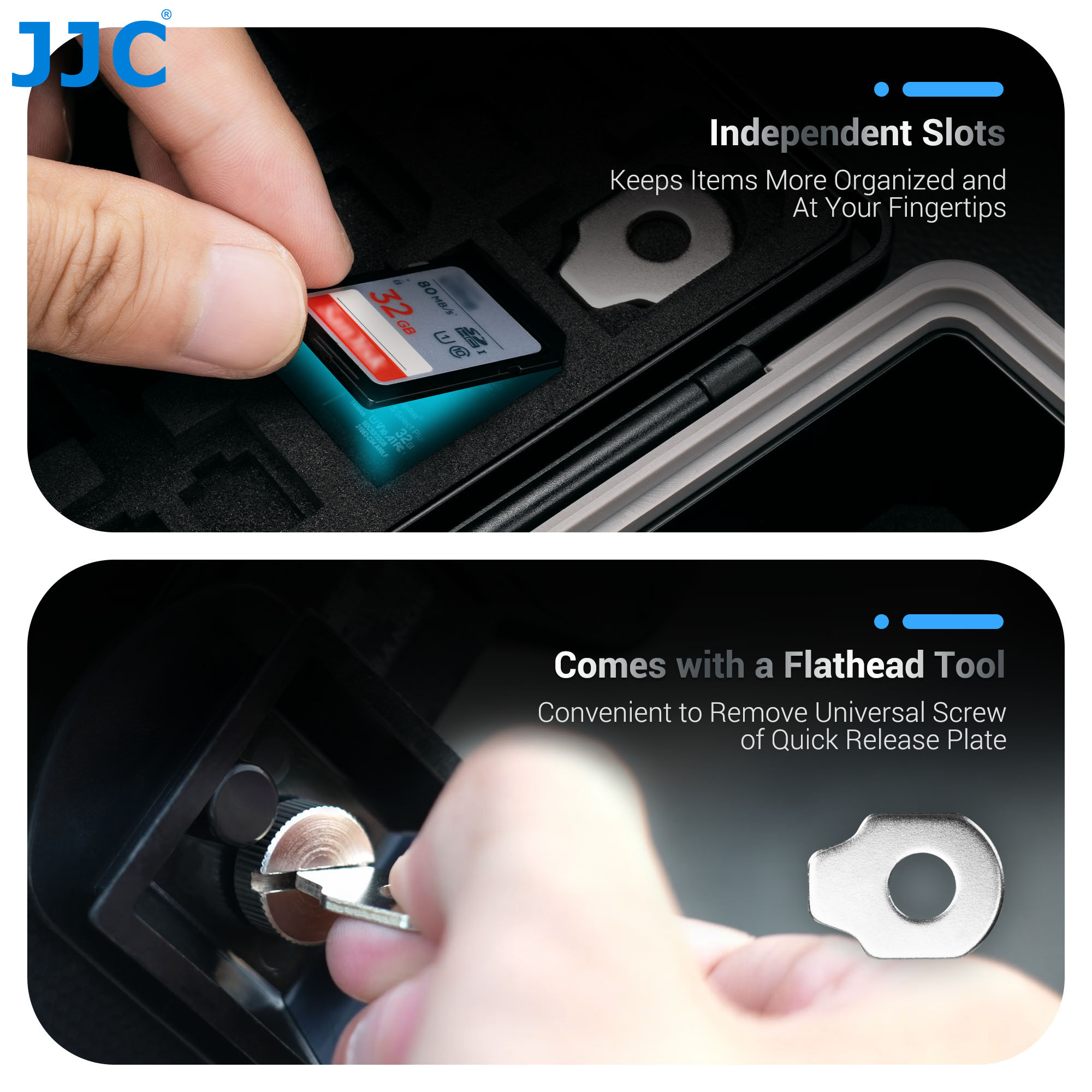 JJC Camera Battery Case Storag - Memory Card Case recension och pris