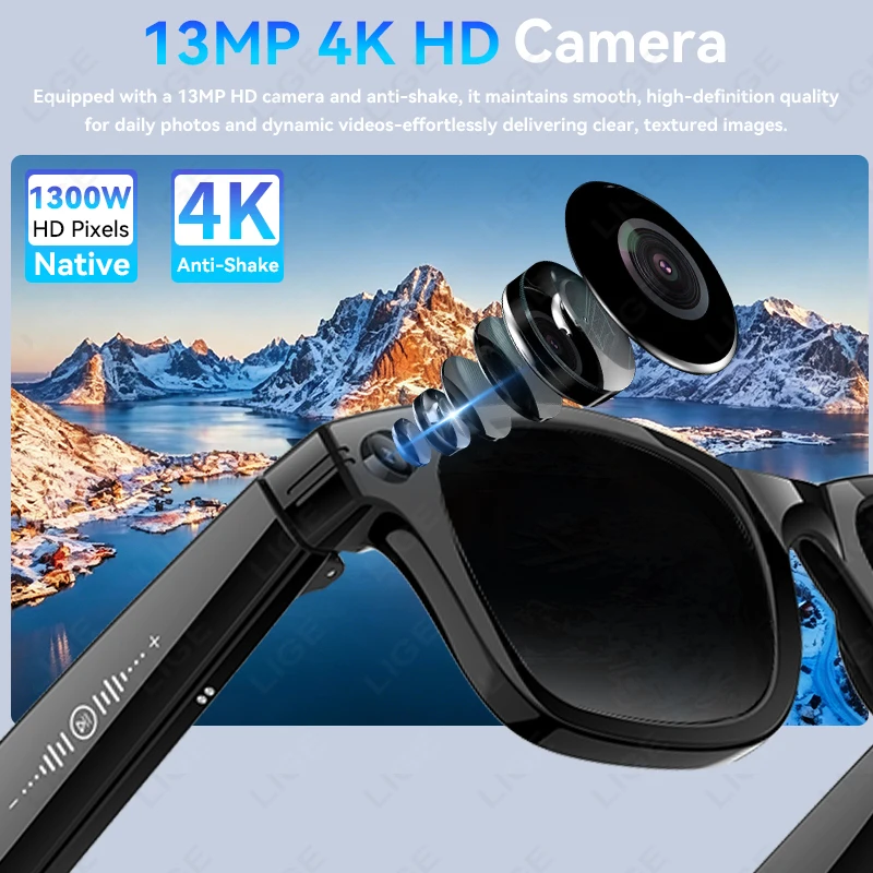 13MP HD Camera Smart Glasses A - Photography Translate recension och pris